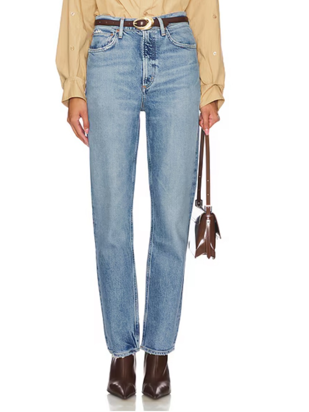 Agolde High Rise Stovepipe Jeans pants plus size 33 fall
